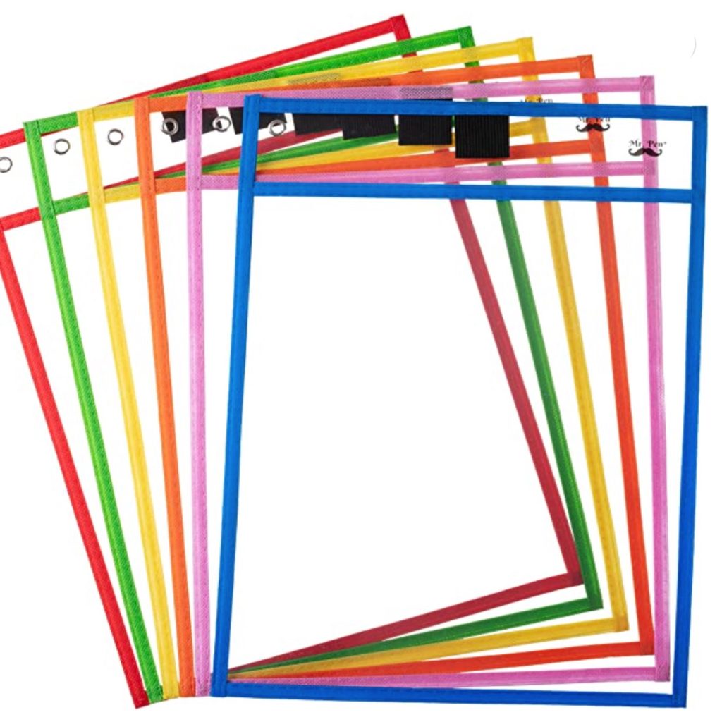 AMAZON FAVORITES FOR THE CLASSROOM DRY ERASE SLEEVES