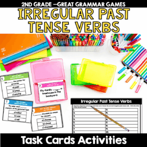 Irregular Past Tense Verbs Task Cards