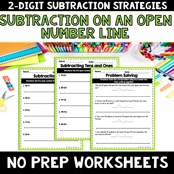 Subtraction on an open Number Line