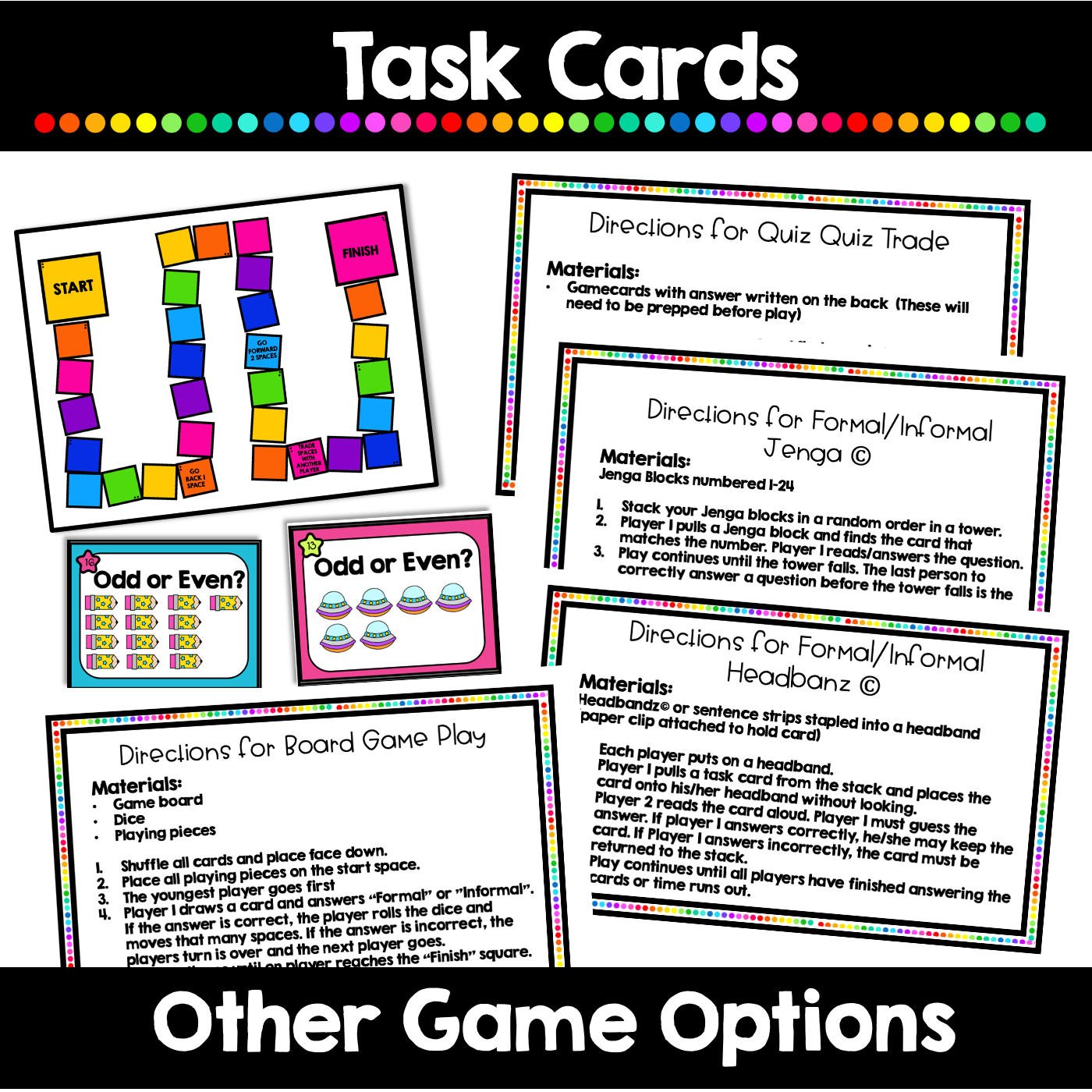 Odd and Even Numbers NO PREP Worksheets and Task Card Activities BUNDLE - Image 11
